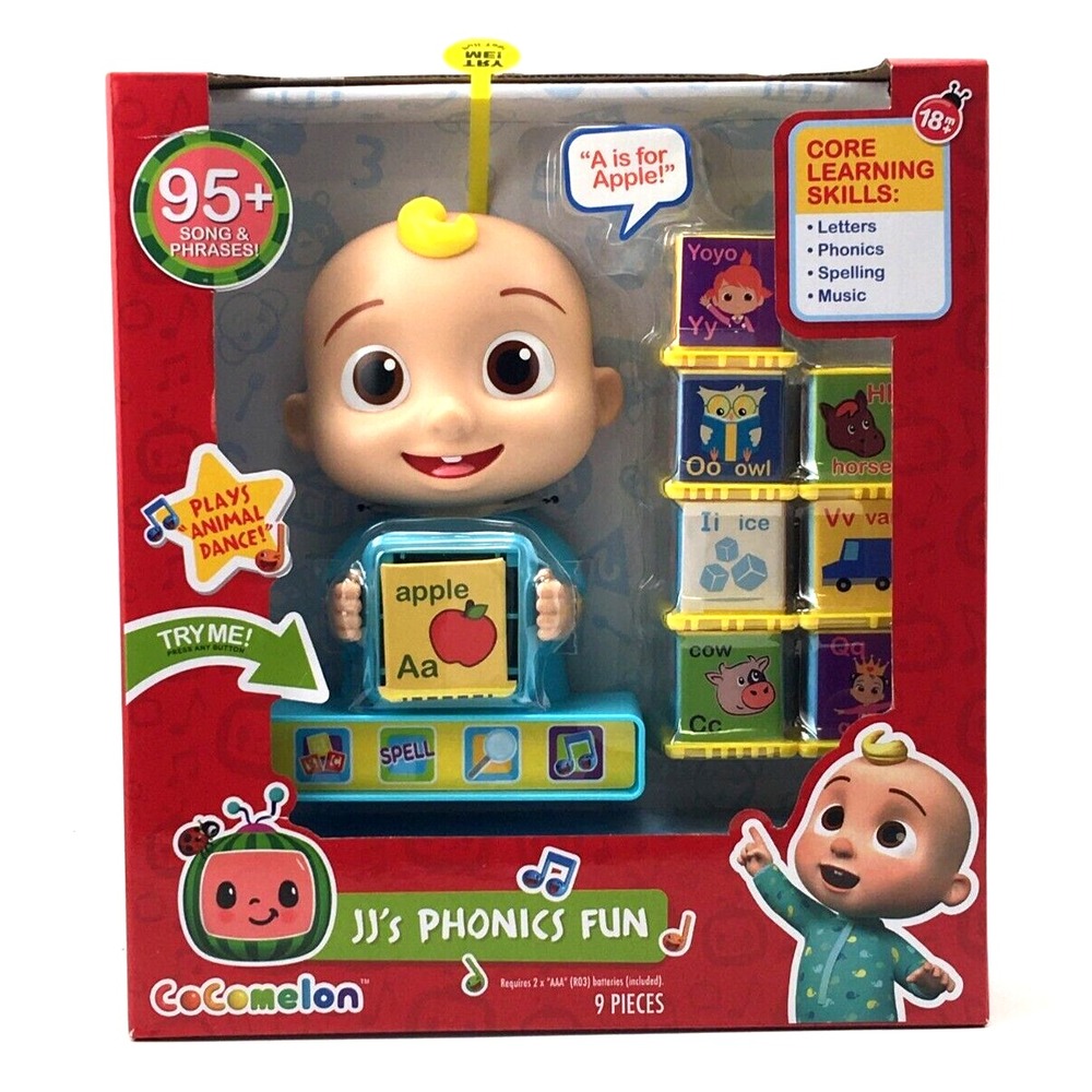 Cocomelon JJ Phonics Interactive Learning Education Toy + Carry Bag  NEW